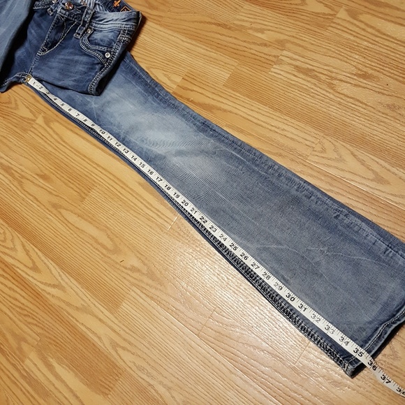 "Karla" XLong Rock Revival Jeans - Picture 6 of 8
